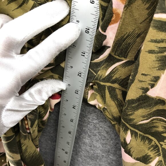 VTG Liz Claiborne Hawaiian Pants Womens M High Waisted Pleated Crop Wide Leg - Picture 8 of 10